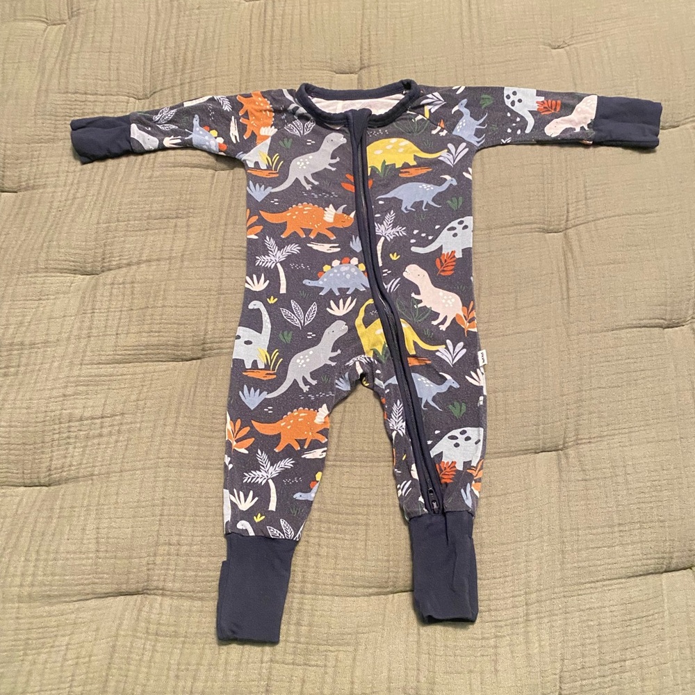 Little Sleepies Colorful Dinosaur Kids Footie